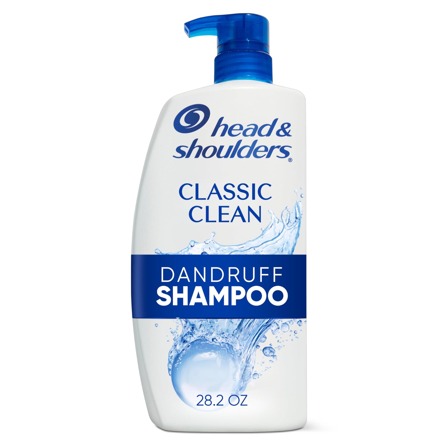 Head & Shoulders Anti-Dandruff Shampoo with 1% Pyrithione Zinc, Classic Clean, Fresh Scent, Daily Use, Moisturizing, Flake Control, Color-Safe, Safe Beauty and Personal Care Head & Shoulders