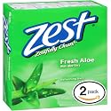 Zest Soap Fresh Aloe Scent Made In Usa 3.2 Oz (2 Pack) Amtc, 3.2 Fl Oz