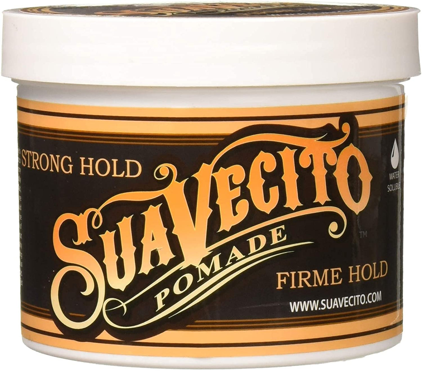 Suavecito Strong Hold Hair Pomade For Men, 32 oz - Medium Shine Water Based Wax Like Flake Free Hair Gel - Easy To Wash Out - All Day Hold For All