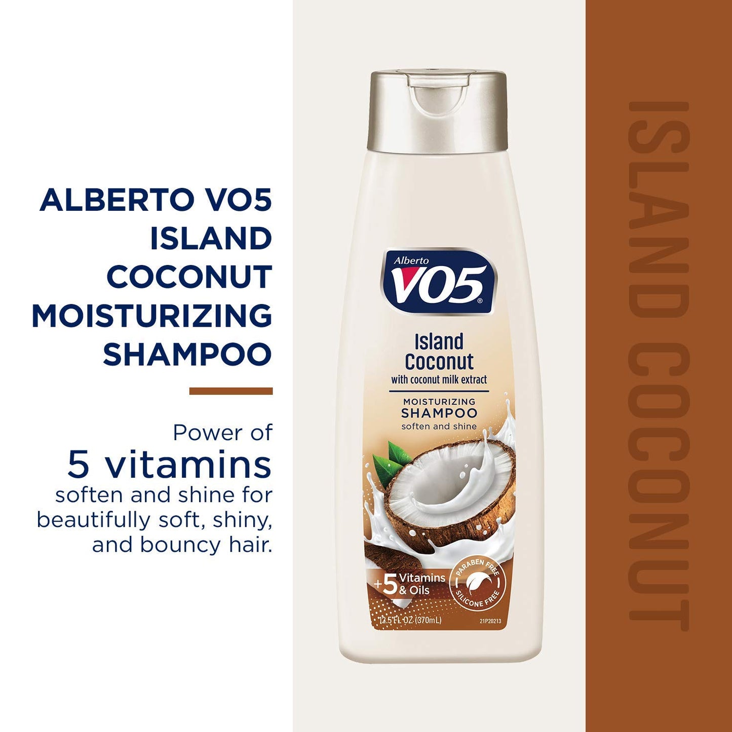 VO5 Moisturizing Shampoo - 12.5 Fl Oz - Island Coconut Leaves Hair Looking Vibrant and Beautiful