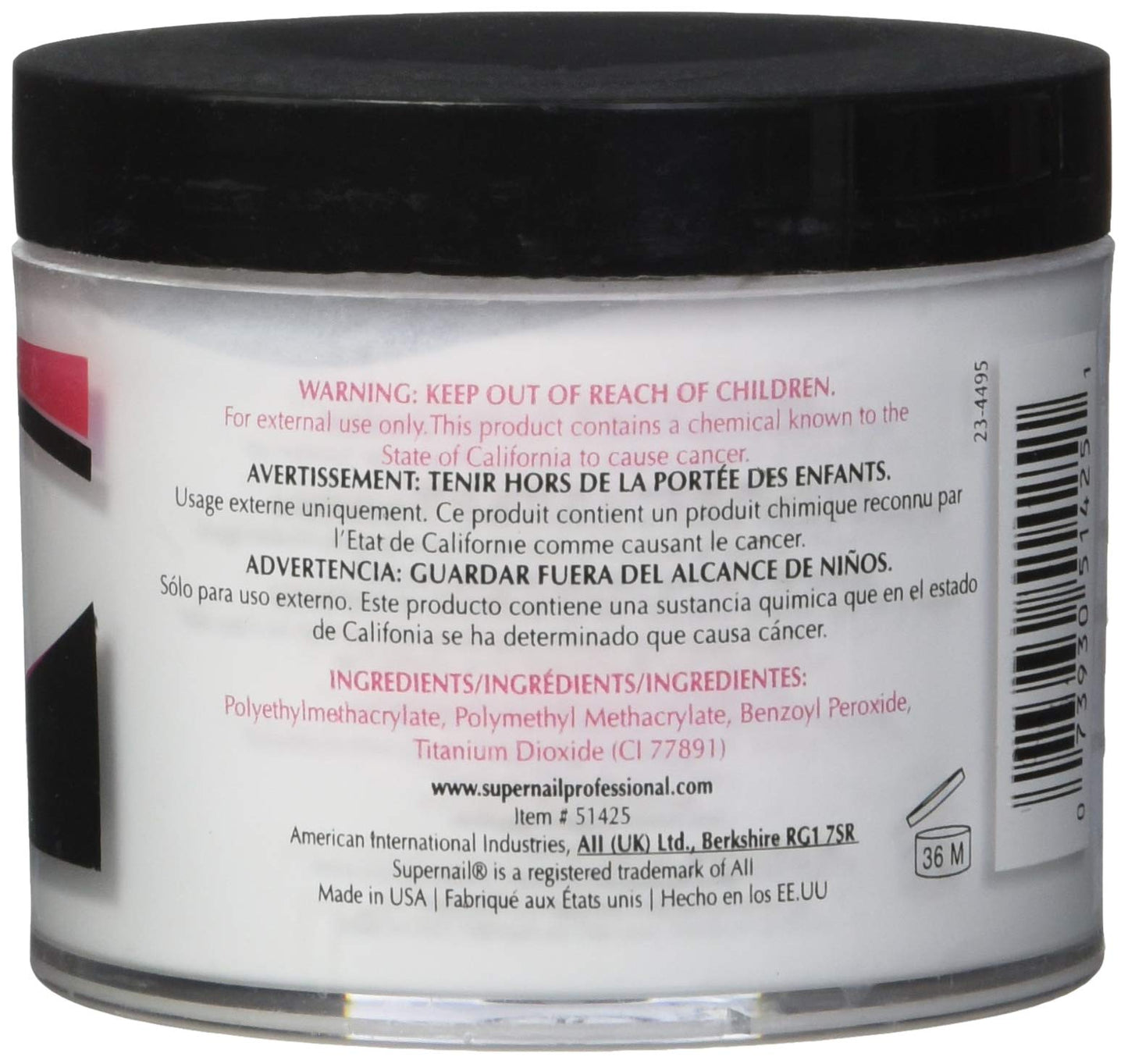 Supernail Nail Powder, White, 4 Ounce Beauty & Personal Care SuperNail