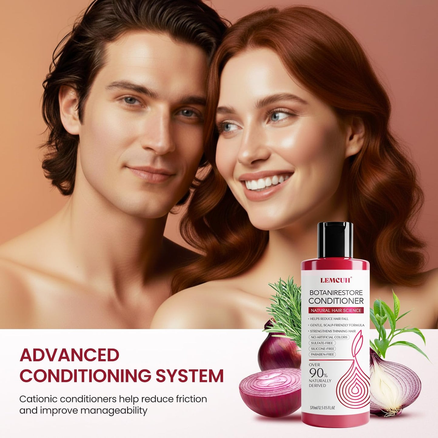 Onion Shampoo and Conditioner For Hair Growth - Onion Hydrosol Shampoo Duo With Biotin, Rosemary For Thinning and Healthier Thicker hair - Paraben