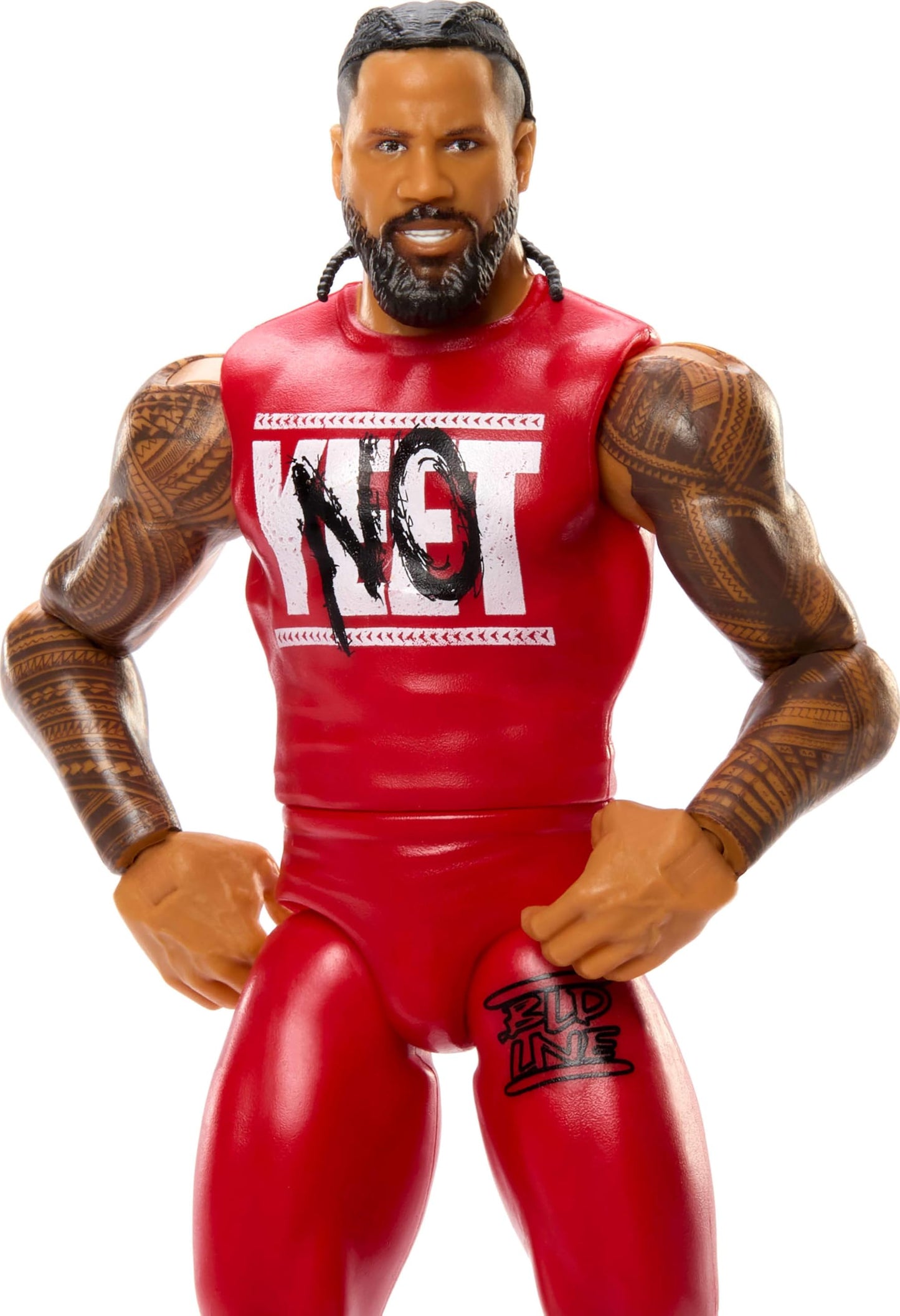 Mattel WWE Jimmy USO Action Figure, Main Event Series #155 6-inch Collectible with 10 Articulation Points & Life-Like Look