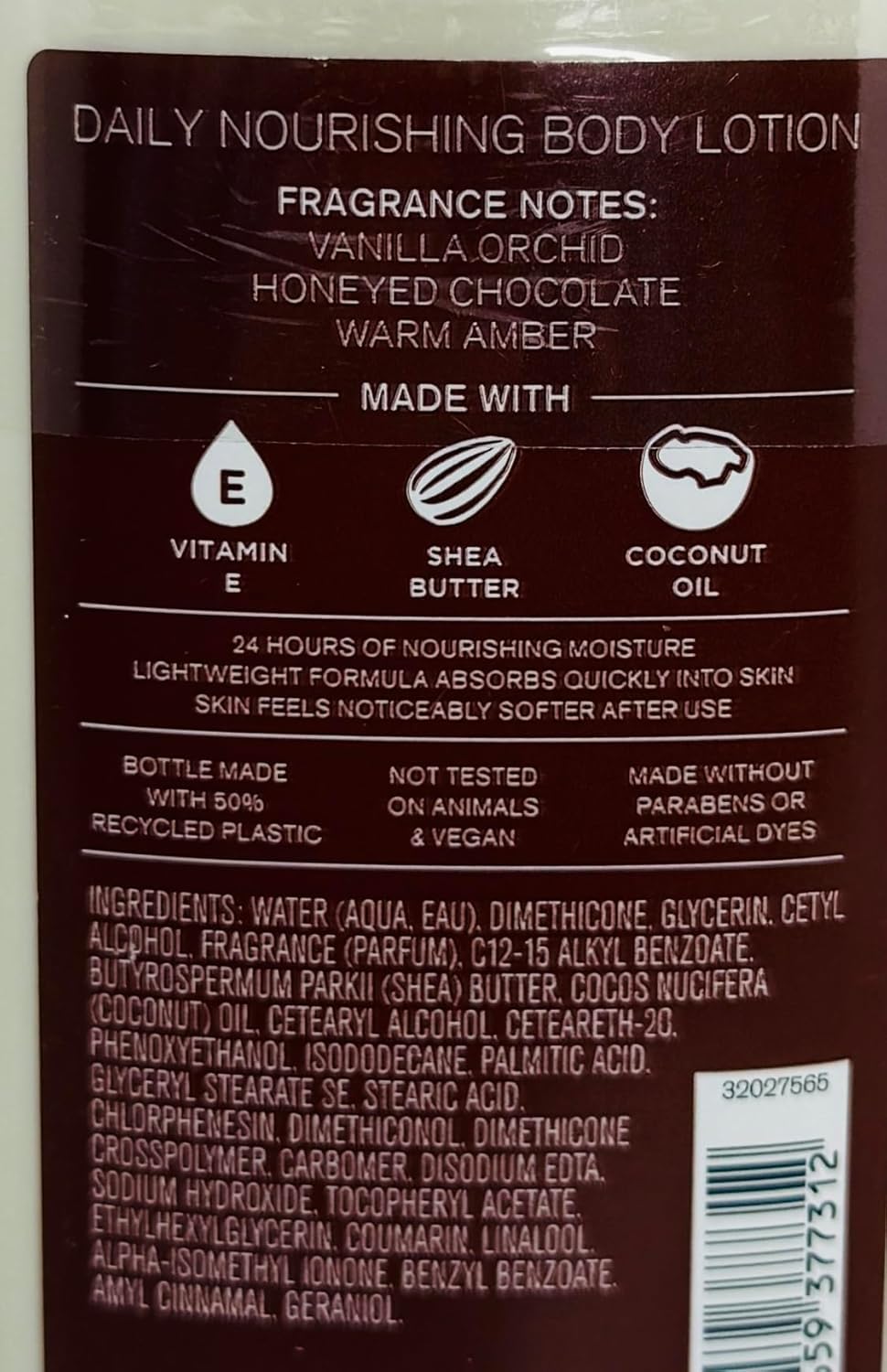 Bath & Body Works Chocolate Amber Body Lotion 8 Ounces Each Pack of 2