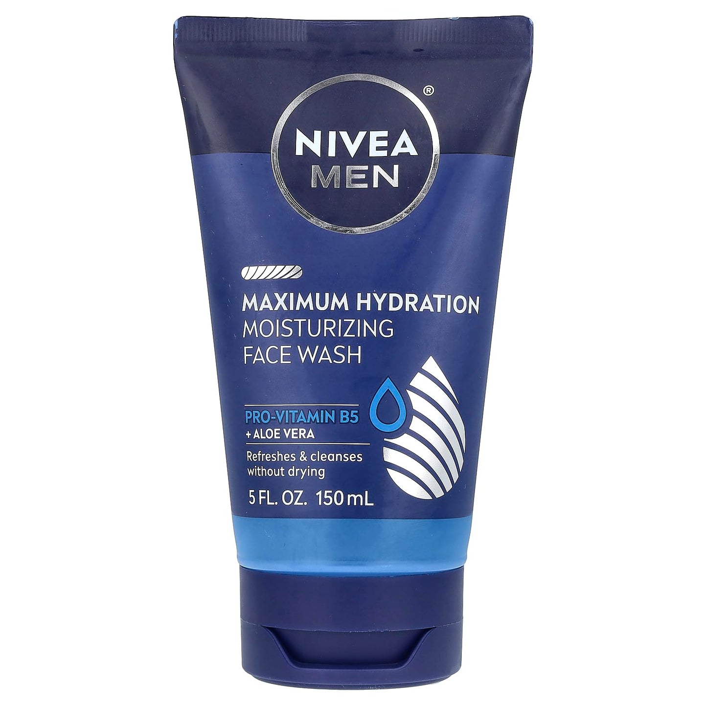 NIVEA FOR MEN Original Moisturizing Face Wash 5 oz (Pack of 6)