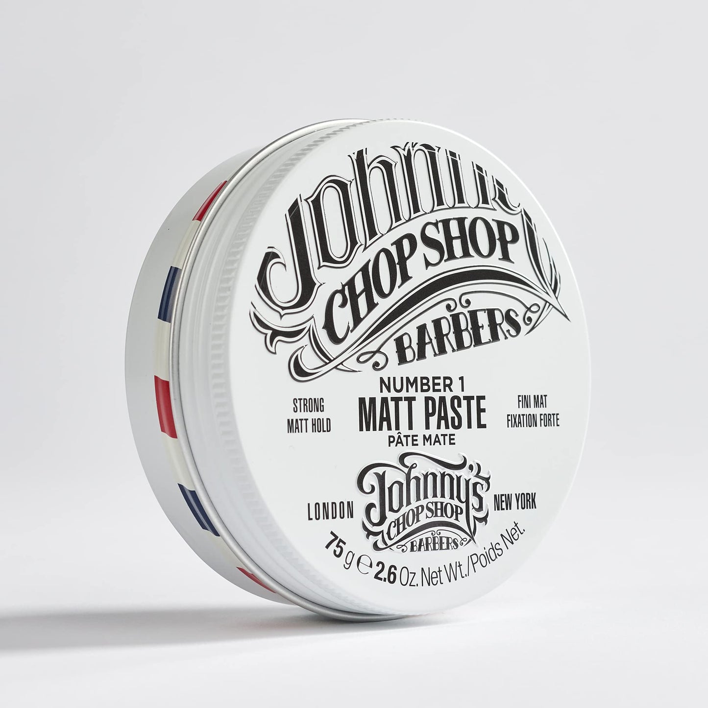 JOHNNY’S CHOP SHOP #1 Men's Hair Styling Matte Paste Pro-Quality Strong Hold, Lasting Texture, Natural Look Soybean Oil Protection & Hydration 2.6 oz