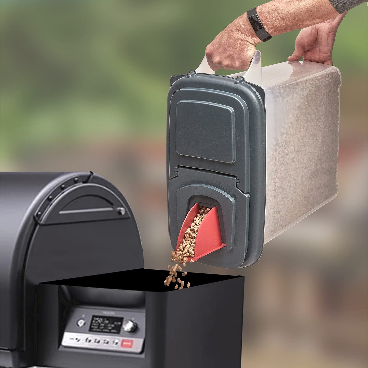 Storage Dispenser for Wood Pellets and More