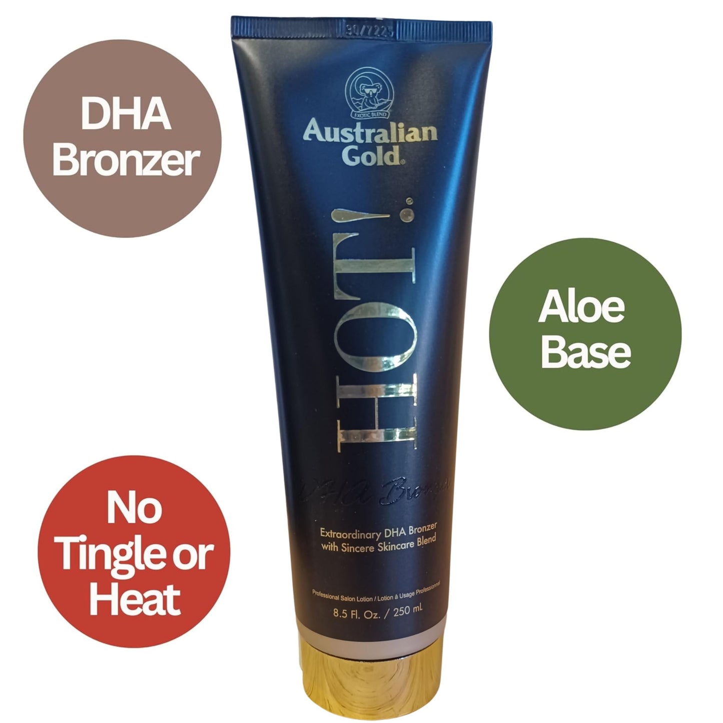 Australian Gold Hot! Bronze Extraordinary DHA Bronzer - 8.5 ounces, Tanning Lotion for Indoor or Outdoor use HOT! Black DHA Bronzer
