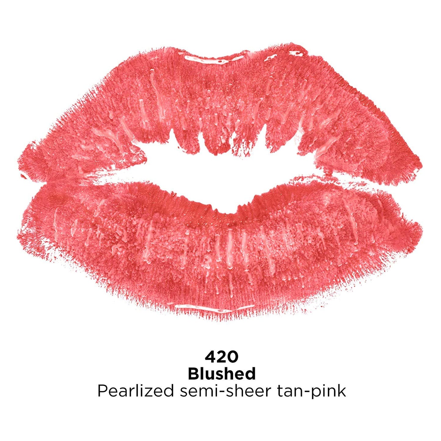 Revlon Super Lustrous Lipstick, Creamy Formula For Soft, Fuller-Looking Lips, Moisturized Feel, 420 Blushed, 0.15 oz