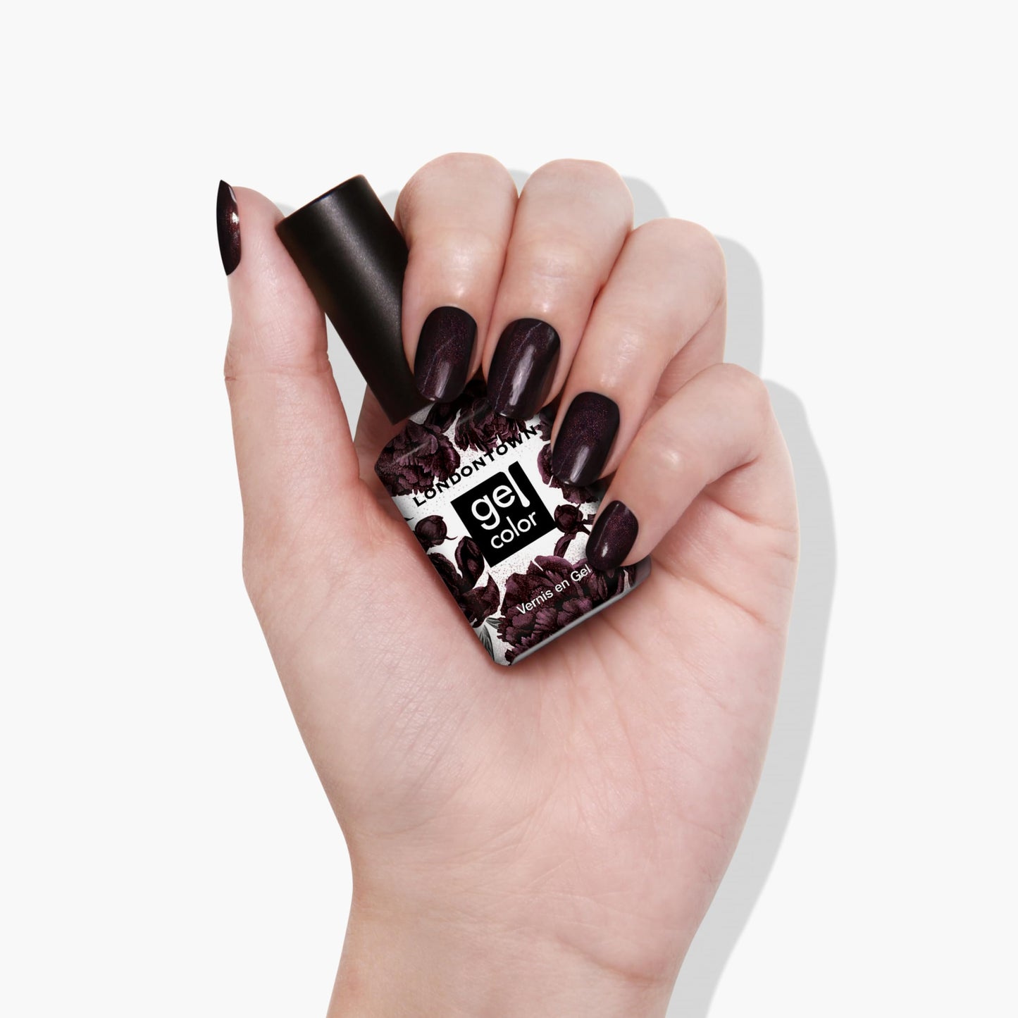LONDONTOWN UV/LED Gel Nail Polish, Shimmery Pinot Noir Purple, Spilled Wine, 0.4 Fl Oz, Long Lasting, Chip Resistant High Shine Color Beauty & Personal Care LONDONTOWN