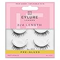 Eylure Press On Pre-Glued False Eyelashes, Light & Wispy Accent Lash, No. 003, Twin Pack