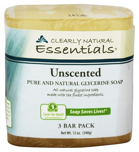 Clearly Natural Glycerine Soap Unscented - 3 Bar Pack2 Beauty & Personal Care Clearly Natural
