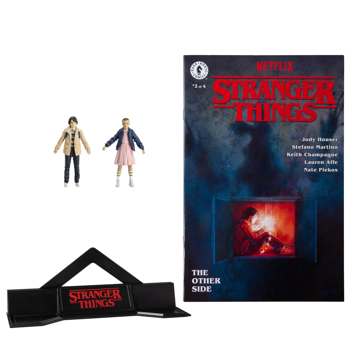 McFarlane Toys - Stranger Things Page Punchers 2pk Eleven and Mike Wheeler 3in Action Figures with Comic