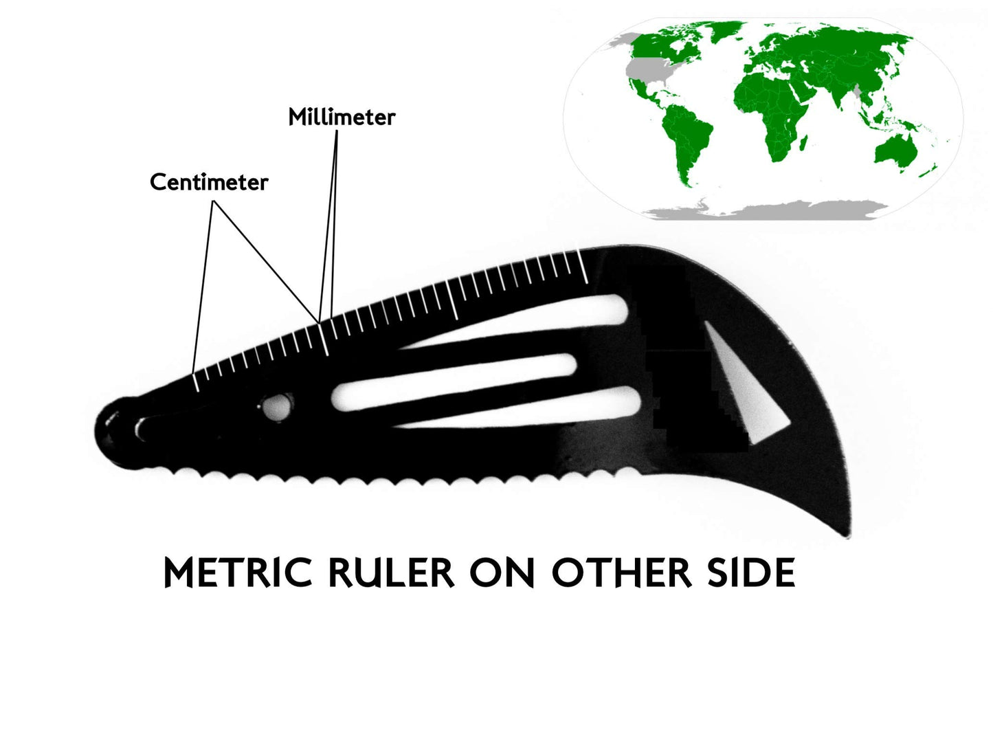 Tactical Hair Clips, 4 Pack - Black - Multitool Snap Barrettes - Laser Engraved, Vacuum Plated, Multi-Functional Keychain Multi Tool - Box Cutter