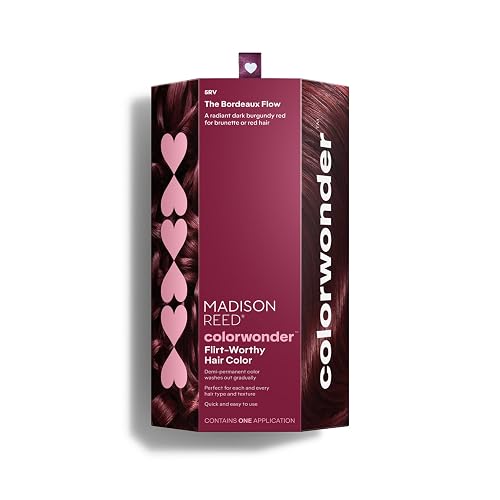 Madison Reed ColorWonder Demi-Permanent Hair Color Kit - 5RV Dark Burgundy Red (The Bordeaux Flow) | Rich Jewel Tone, Lasts 25 Washes, Ammonia-Free