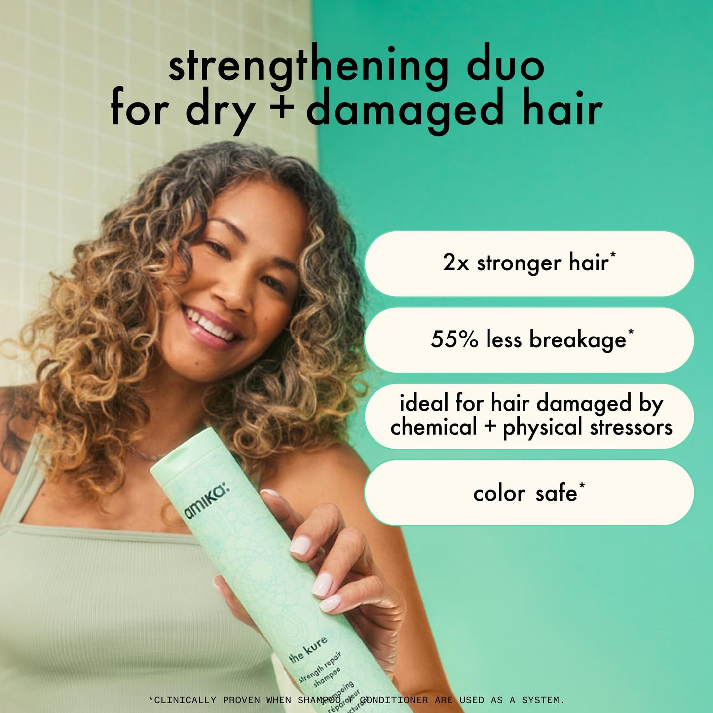 amika the kure strength repair conditioner, 500ml Beauty and Personal Care Amika