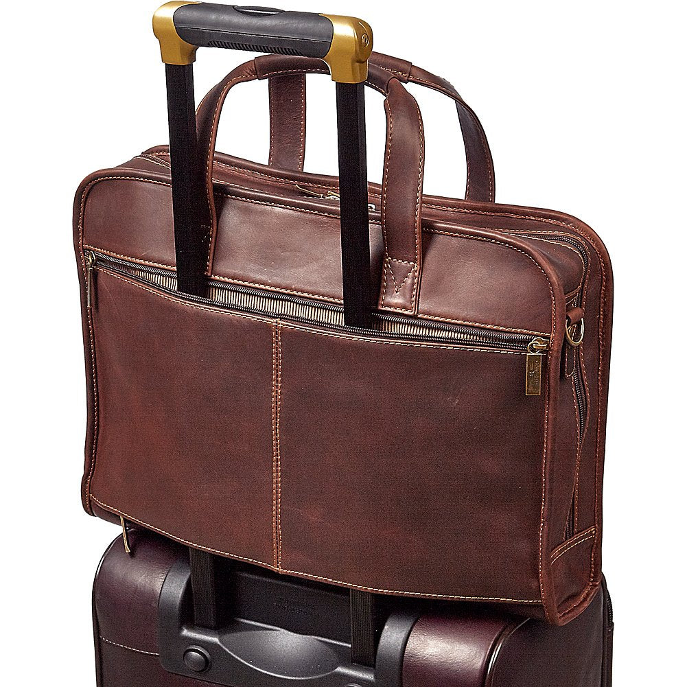 Claire Chase Legendary Professional Briefcase, Dark Brown, One Size