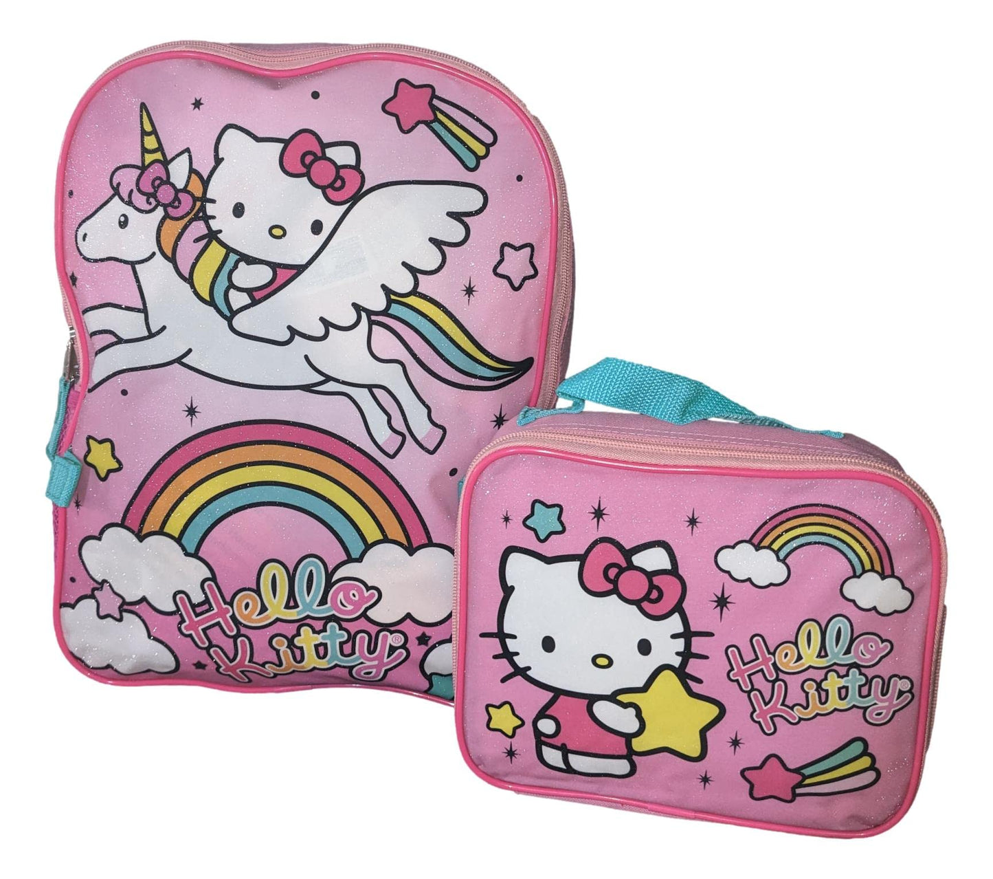 AI ACCESSORY INNOVATIONS Hello Kitty Full Size 16 Inch Backpack with Detachable Lunch Box