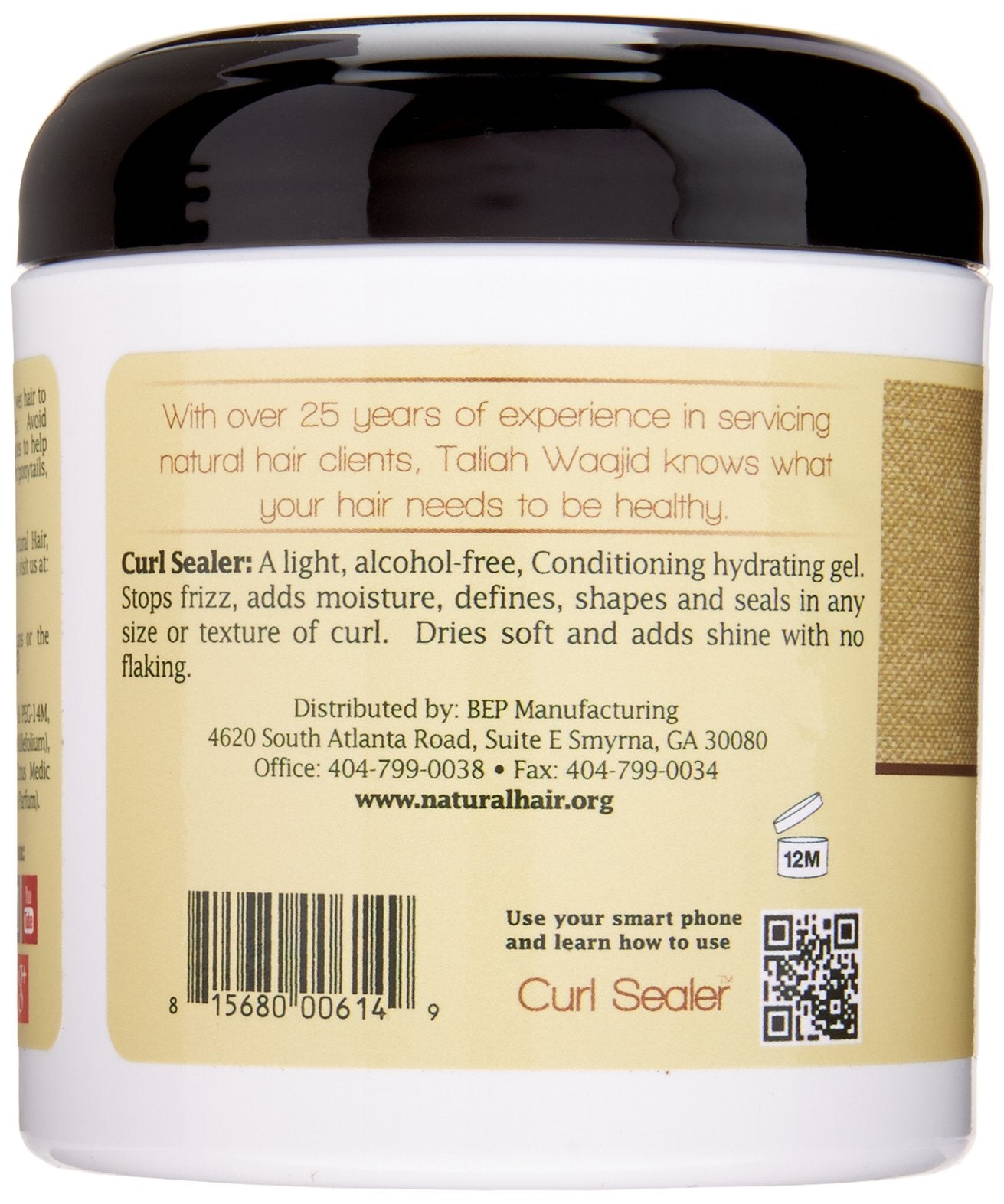 Taliah Waajid Curls Waves Natural - Curl Sealer | Leave-in-Conditioning | Shapes and Seals in Curls | No Build-up or Frizz | Stops Frizz, Adds Shine |