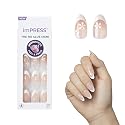 KISS imPRESS No Glue Mani Press On Nails, French, 'Fearless', Light Neutral + White Tip French, Medium, Almond Shape, Includes 30 Nails, Prep Pad Beauty & Personal Care imPRESS