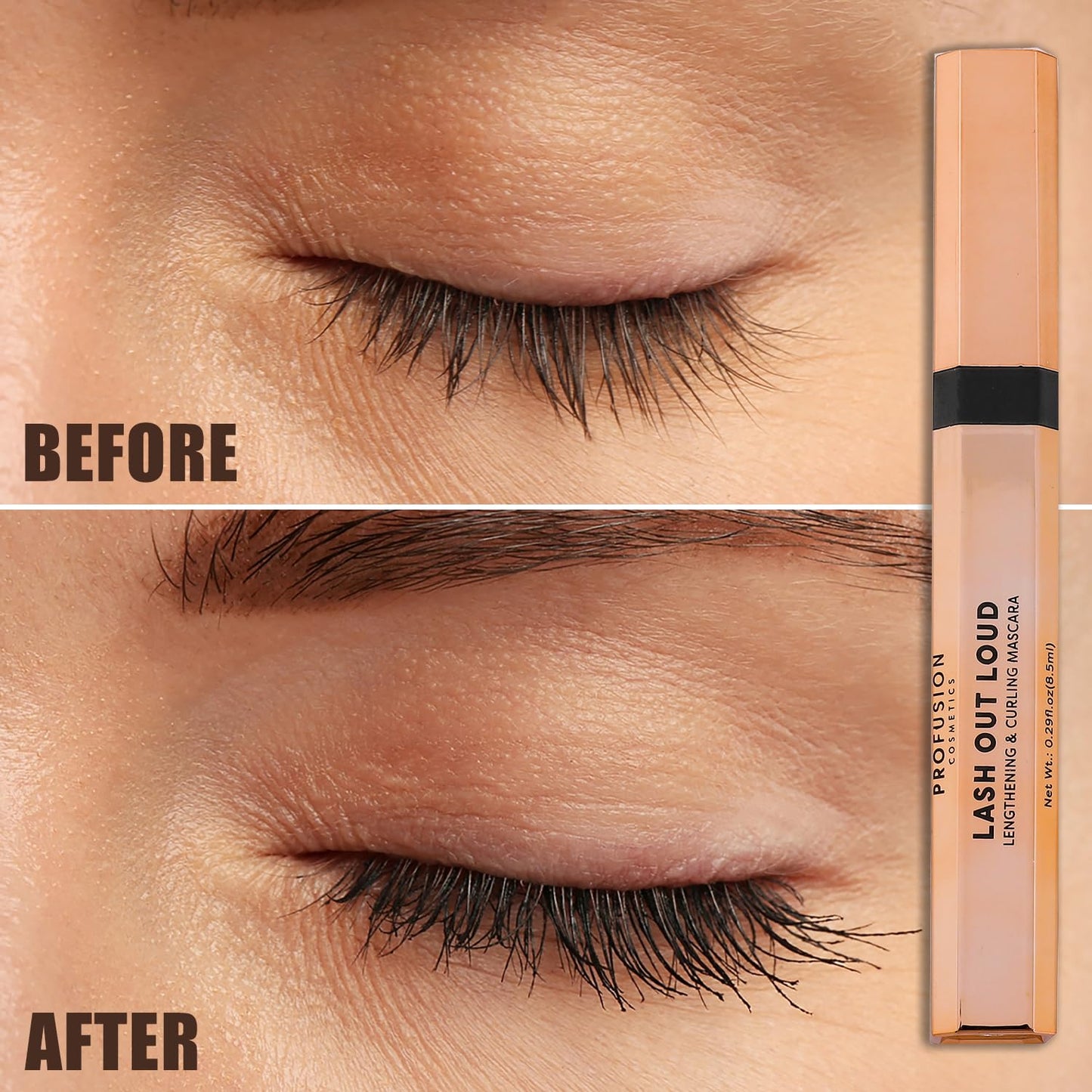 Profusion Cosmetics Lash Out Loud Volumizing and Lengthening Mascara Achieve Ultimate Lash Goals and Get Clump Free, Smudge-Resistant Lashes