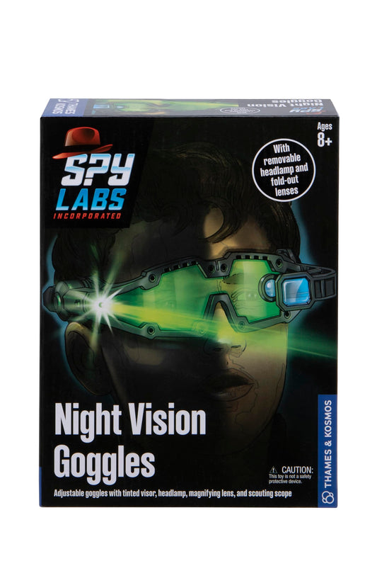 Thames & Kosmos Spy Labs Night Vision Goggles – Conduct Secret Missions & Night Surveillance with Detective Gear for Young Investigators