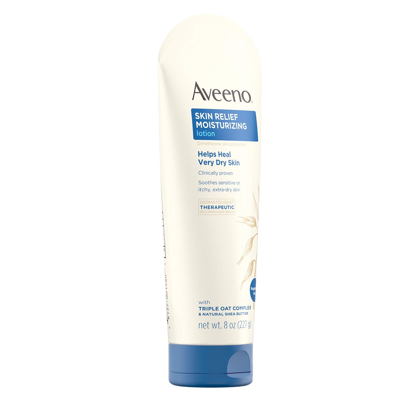 Aveeno Skin Relief 24-Hour Moisturizing Lotion for Sensitive Skin with Natural Shea Butter & Triple Oat Complex, Unscented Therapeutic Lotion