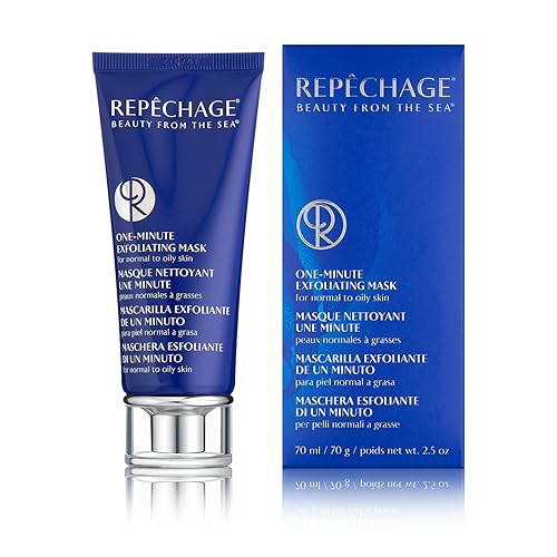 Repechage One-Minute Exfoliating Mask - Facial Exfoliant for Oily Skin, Deep Cleansing, Absorbs Oil, Exfoliates with Lactic Acid and Rice Bran Wax