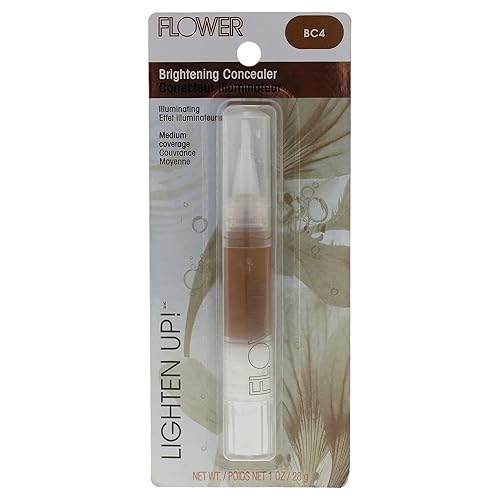 FLOWER BEAUTY Lighten Up Brightening Concealer, BC4, 1 Ounce