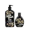 Millennium Tanning Solid Black 200X Tanning Lotion & Tan Extender Lotion, 13.50 & 18.25 Fluid Ounces