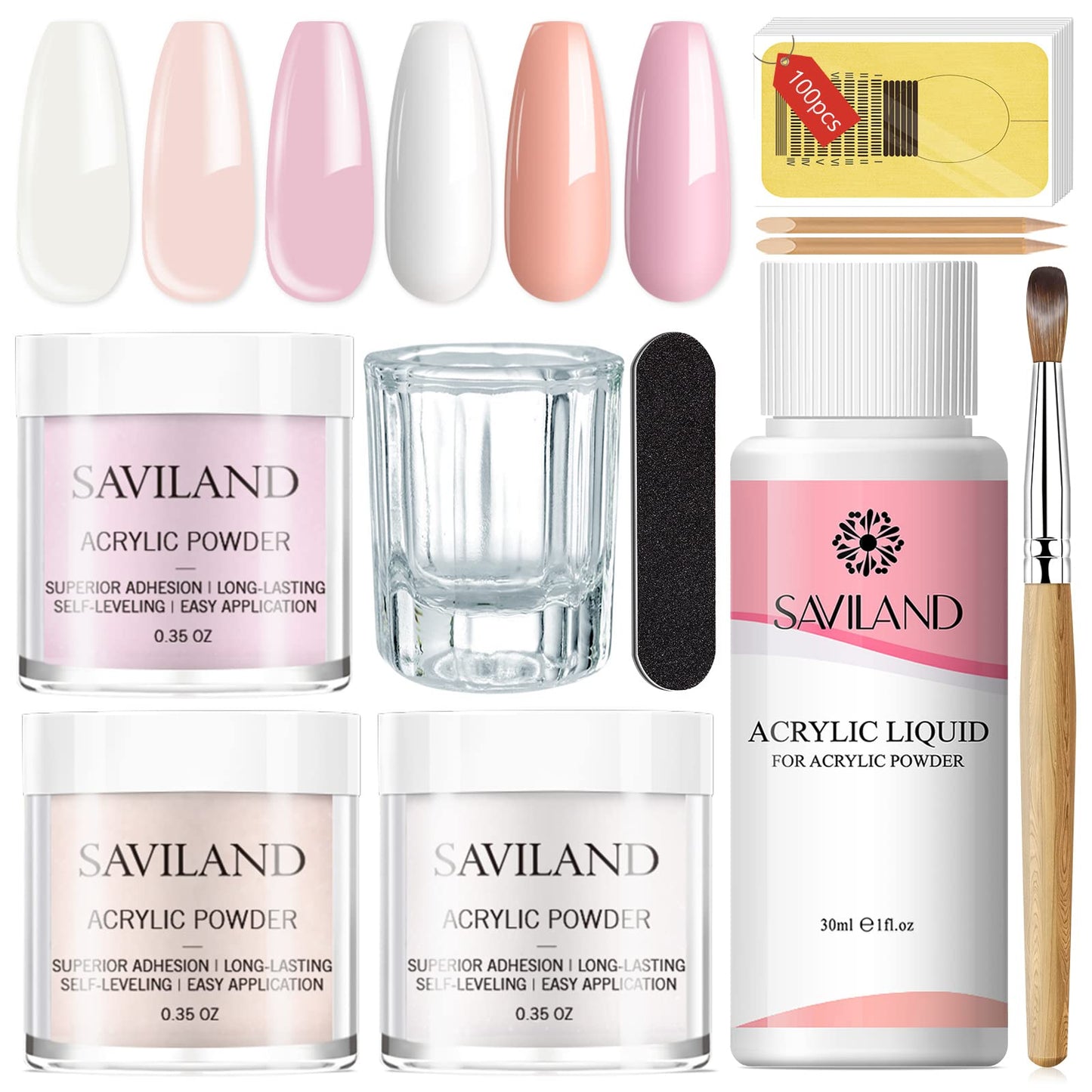 SAVILAND Advanced Gel Nail Kit: Salon Grade Extra Short Almond Nails 500 Pcs Nail Tips Half Matte with U V Nail Lamp Pre-Shaped 12 Sizes Complete At Beauty and Personal Care SAVILAND Default Title