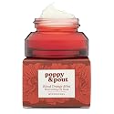 Poppy & Pout Blood Orange Mint Overnight Lip Mask - Moisturizing Natural Lip Treatment with Shea Butter & Beeswax - Cruelty Free, Recyclable Glass Jar