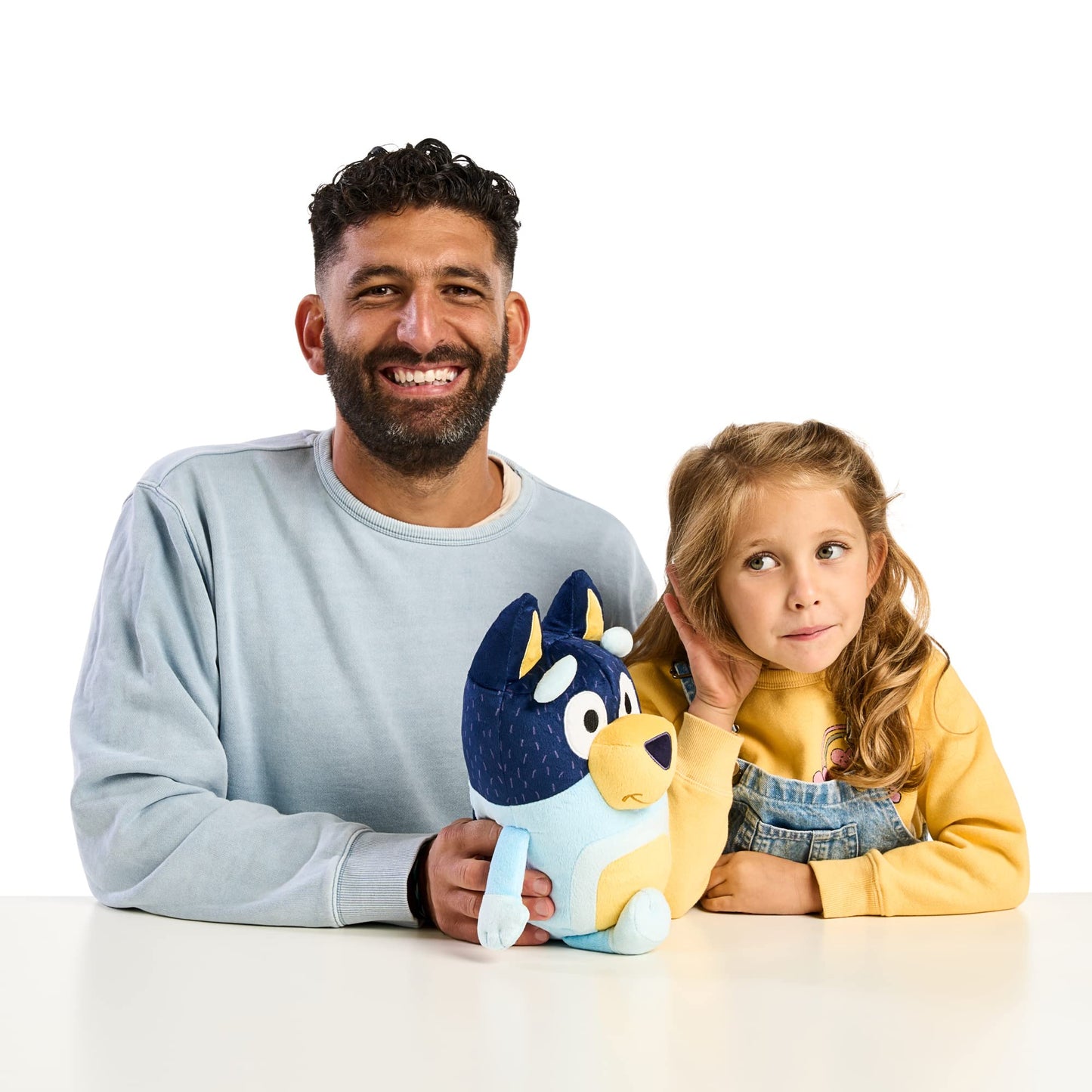 Bluey Talking Bandit (Dad) 14" Talking Plush Bandit Plush Toy with 9 Phrases Theme Song