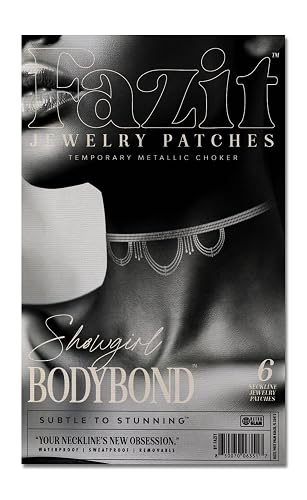 Fazit Makeup Patches - Showgirl Bodybond - Glow Up Make-Up Patches - Cute Glitter Makeup Accessories for Women - Cosmetic Body Glitter
