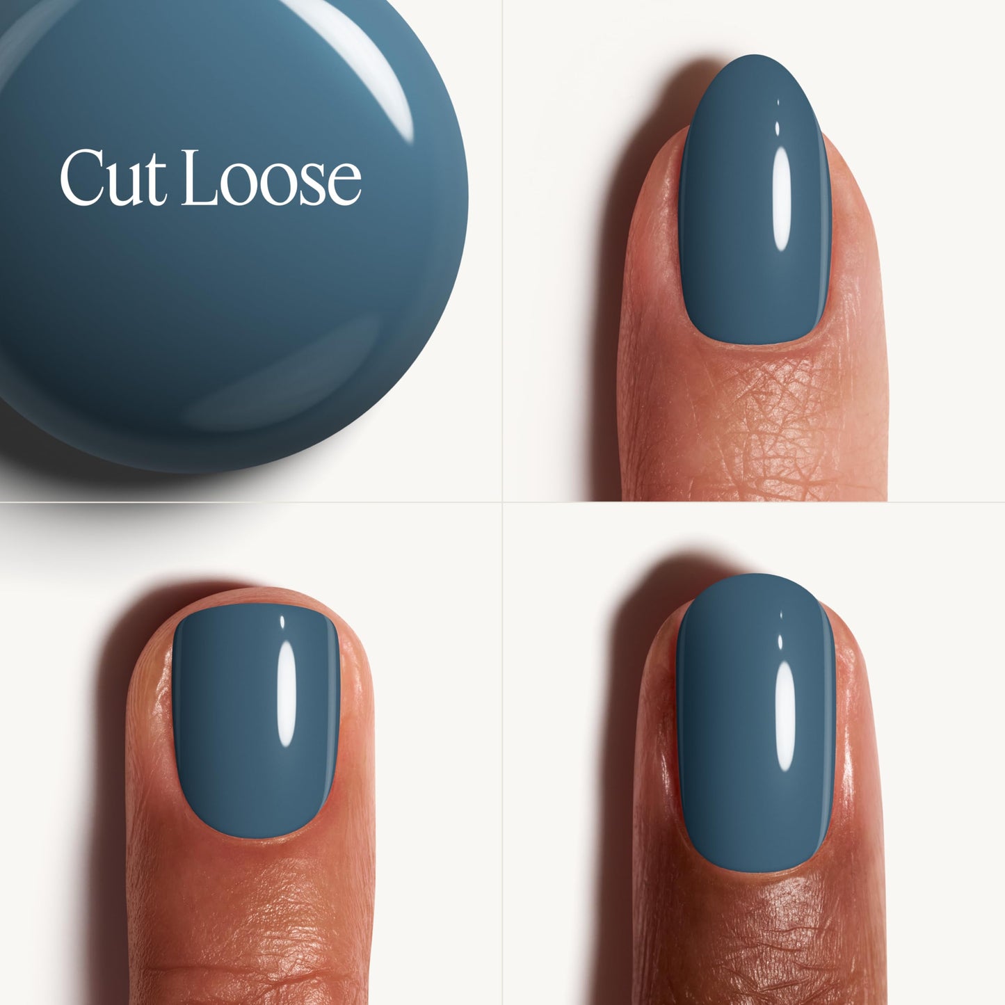 essie gel couture, Long-Lasting Nail Polish, 8-free Vegan, Fashion Freedom, Blue, Cut Loose, 0.46 fl oz Beauty & Personal Care essie