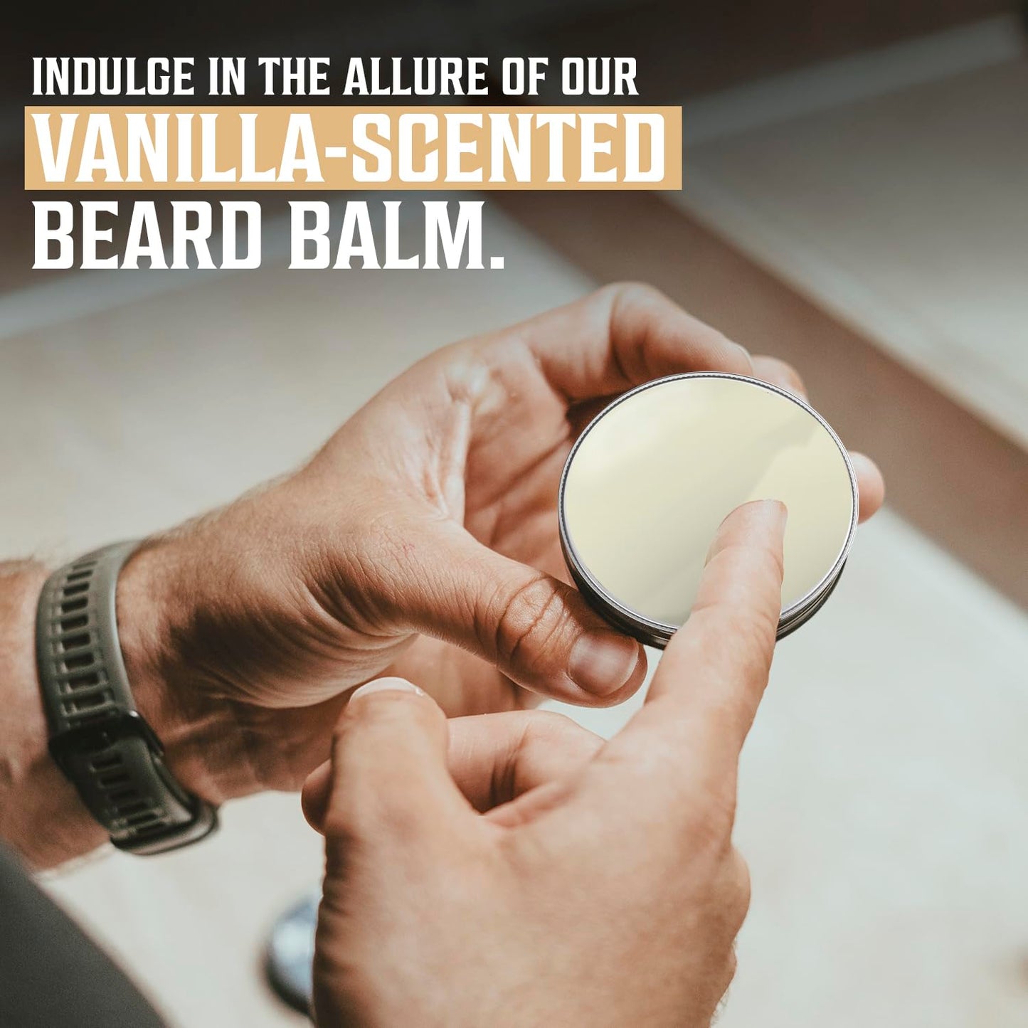 Viking Revolution Spiced Vanilla Beard Balm - Beard Butter with Argan Oil, Beard Softener for Men with Jojoba Oil - Beard Moisturizer for Men