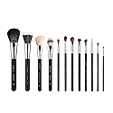 Sigma Beauty Essential Makeup Brushes Set - Professional Grade Makeup Brush Set with Premium Fibers and Sleek, Durable Handles for Face & Eyes