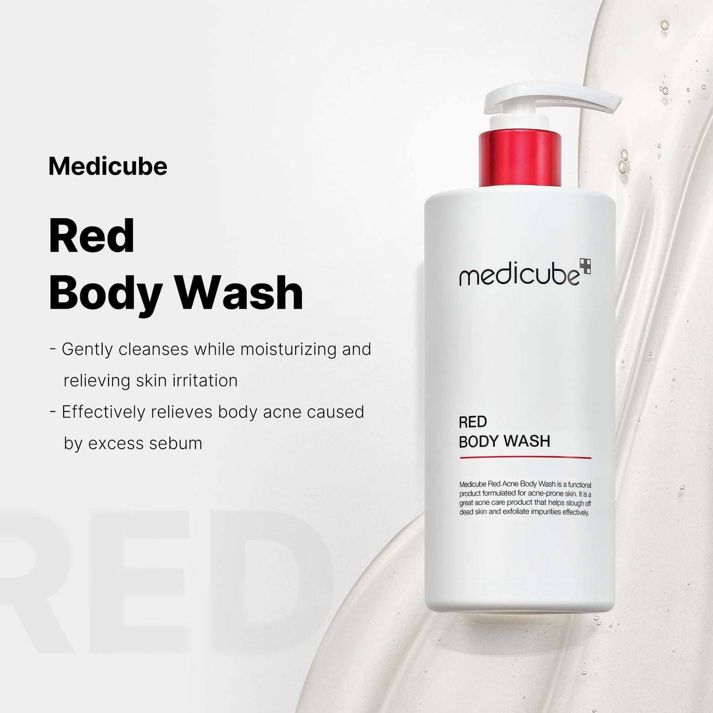 medicube Red Body Wash - Low pH Clarifying Body Wash For Back & Chest Beauty and Personal Care medicube