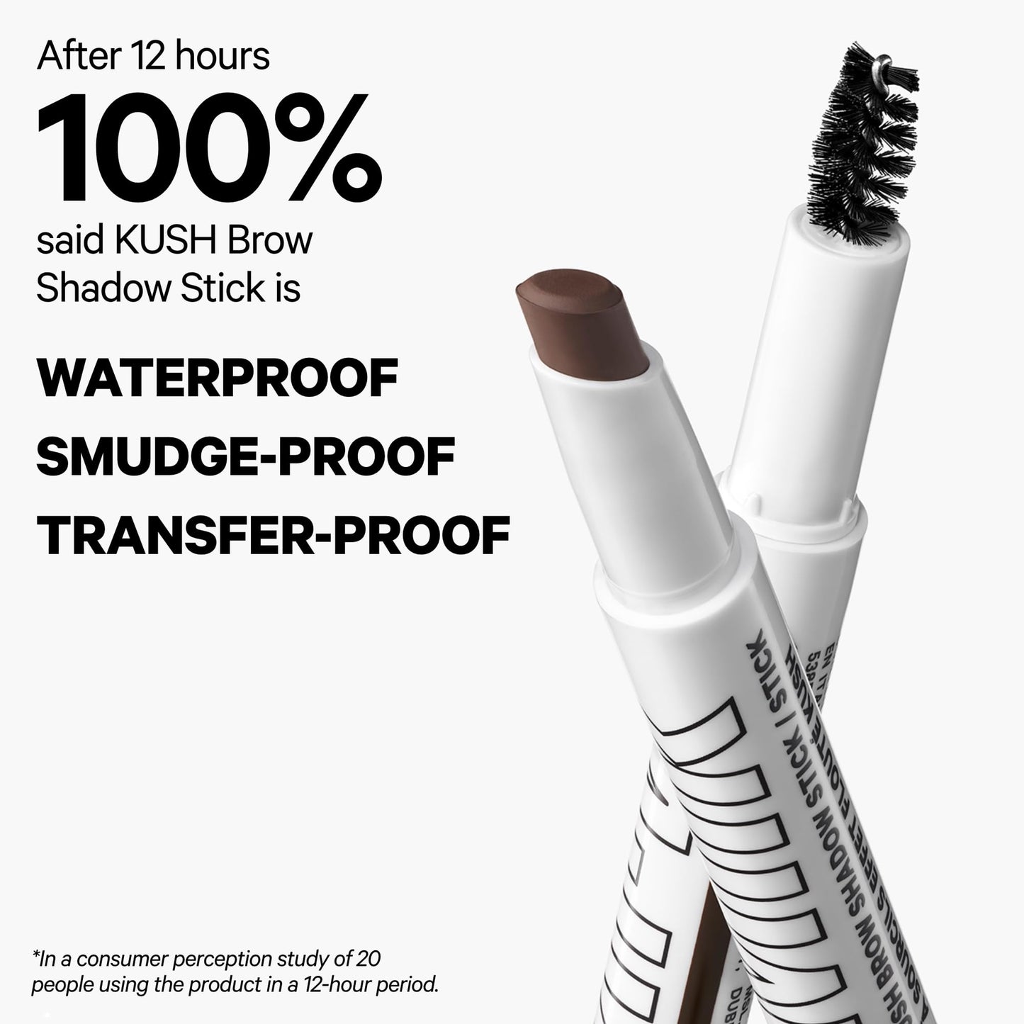 Milk Makeup KUSH Brow Shadow Stick - Fills, Shapes + Defines for Softer, Fuller-Looking Brows for Up to 12 Hours - Waterproof, Buildable