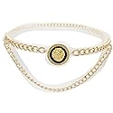 Women’s Trendy Gold Metal Chain Links Belt with Lion Head Charm - Adjustable Fit M/L/XL - Waist or Hip Wear