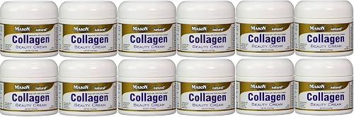 Collagen Beauty Cream Made With 100% Pure Collagen Promotes Tight Skin Enhances Skin Firmness 2 Oz. Jar Pack Of 12
