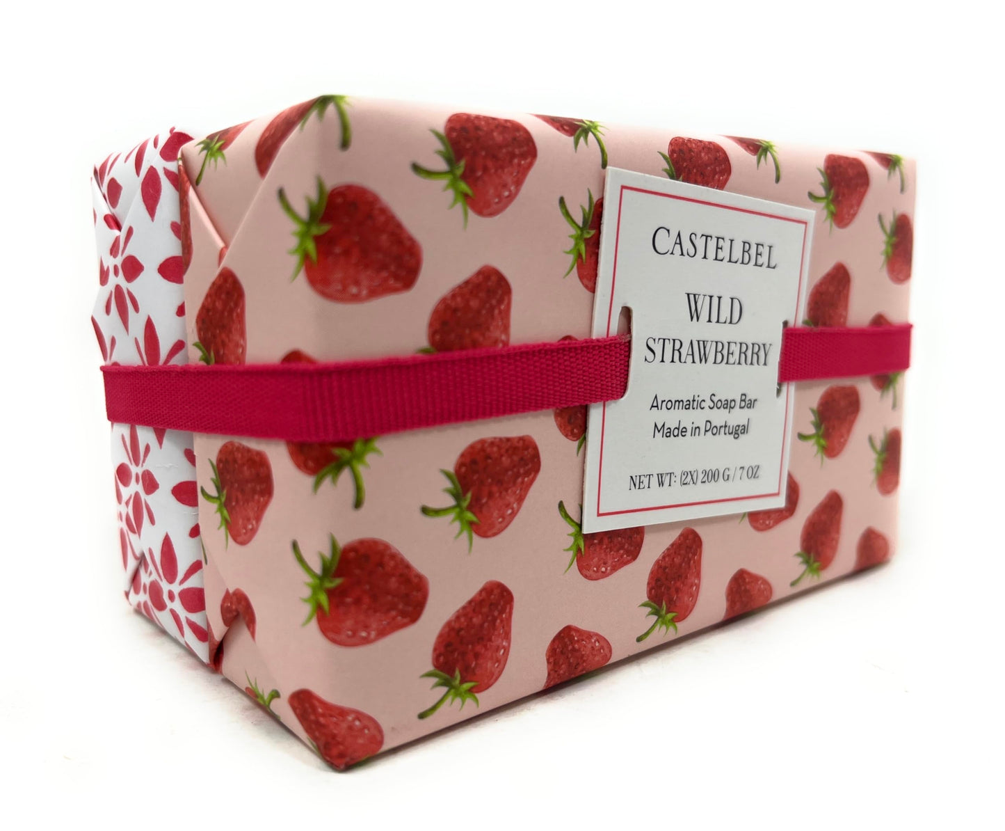 Castelbel Set of Wild Strawberry Fragranced Luxury Soap, (2) 7-Ounce Bars