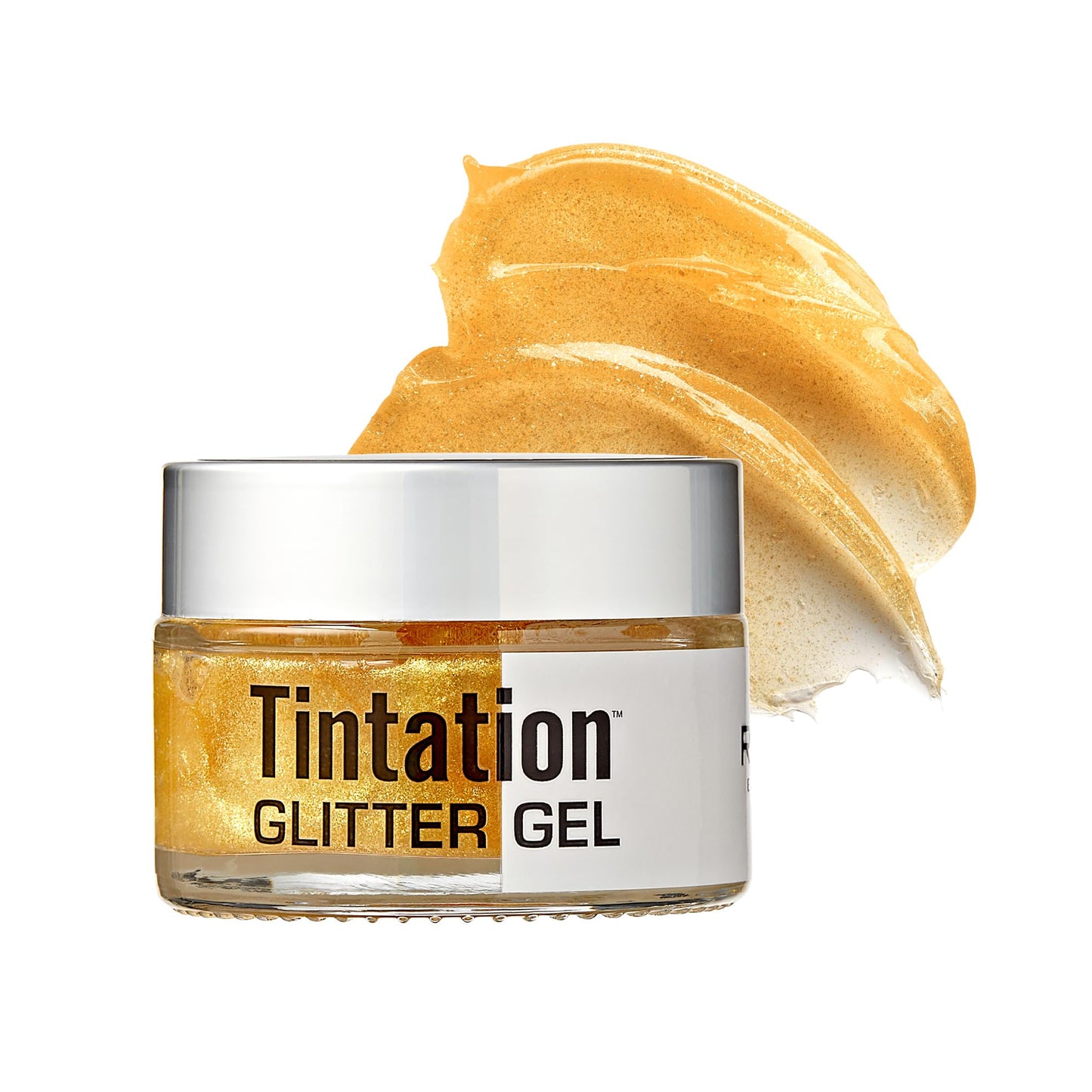 Red By Kiss Tintation Glitter Body and Hair Gel - Long Lasting Sparkle, Quick Drying, Waterproof for Events, Parties, Festival Rave, Prom