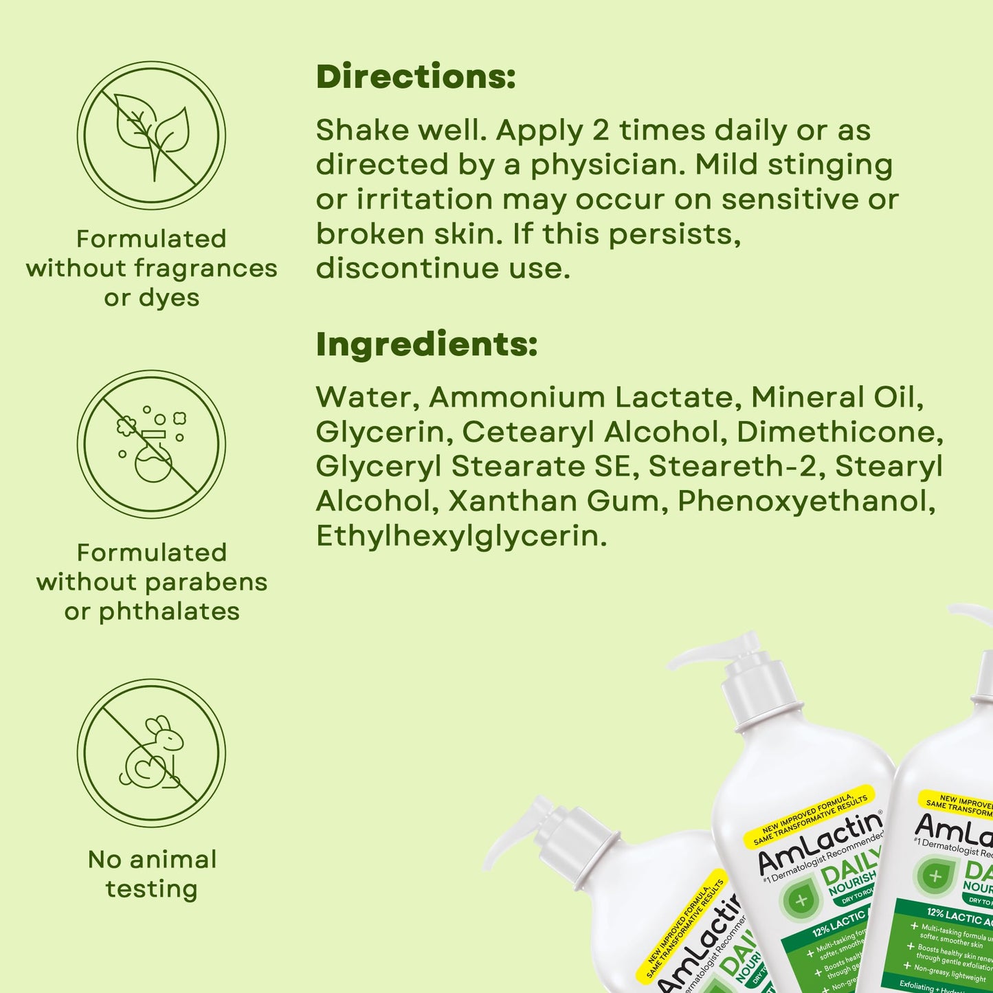 AmLactin Daily Moisturizing Lotion, 7.9oz Pump – 12% Lactic Acid Exfoliating Body Lotion for Dry Skin, Dermatologist Recommended