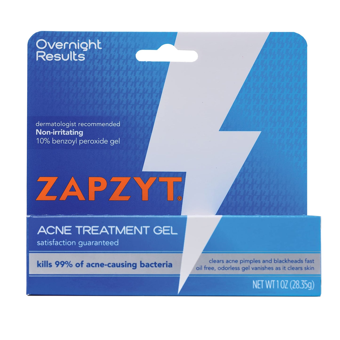 Zapzyt Maximum Strength 10% Benzoyl Peroxide Acne Treatment Gel 1 oz. (Pack of 12)