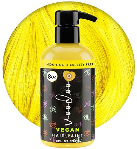 MOEHAIR Semi-Permanent Hair Color | Yellow Hair Dye 8 Oz | No Ammonia, Sulfate or Paraben | Easy-to-use & Apply at Home | Vegan & Cruelty-Free |