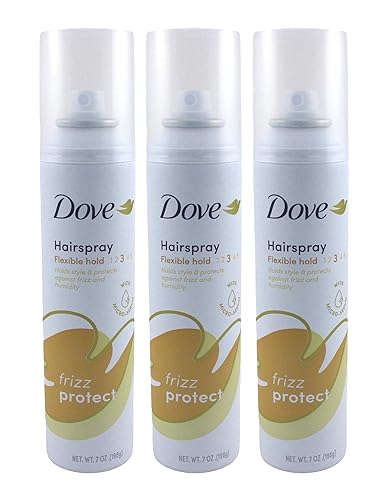 Dove Style + Care Flexible Hold Hairspray, Strong Hold 7 oz ( Pack of 3)