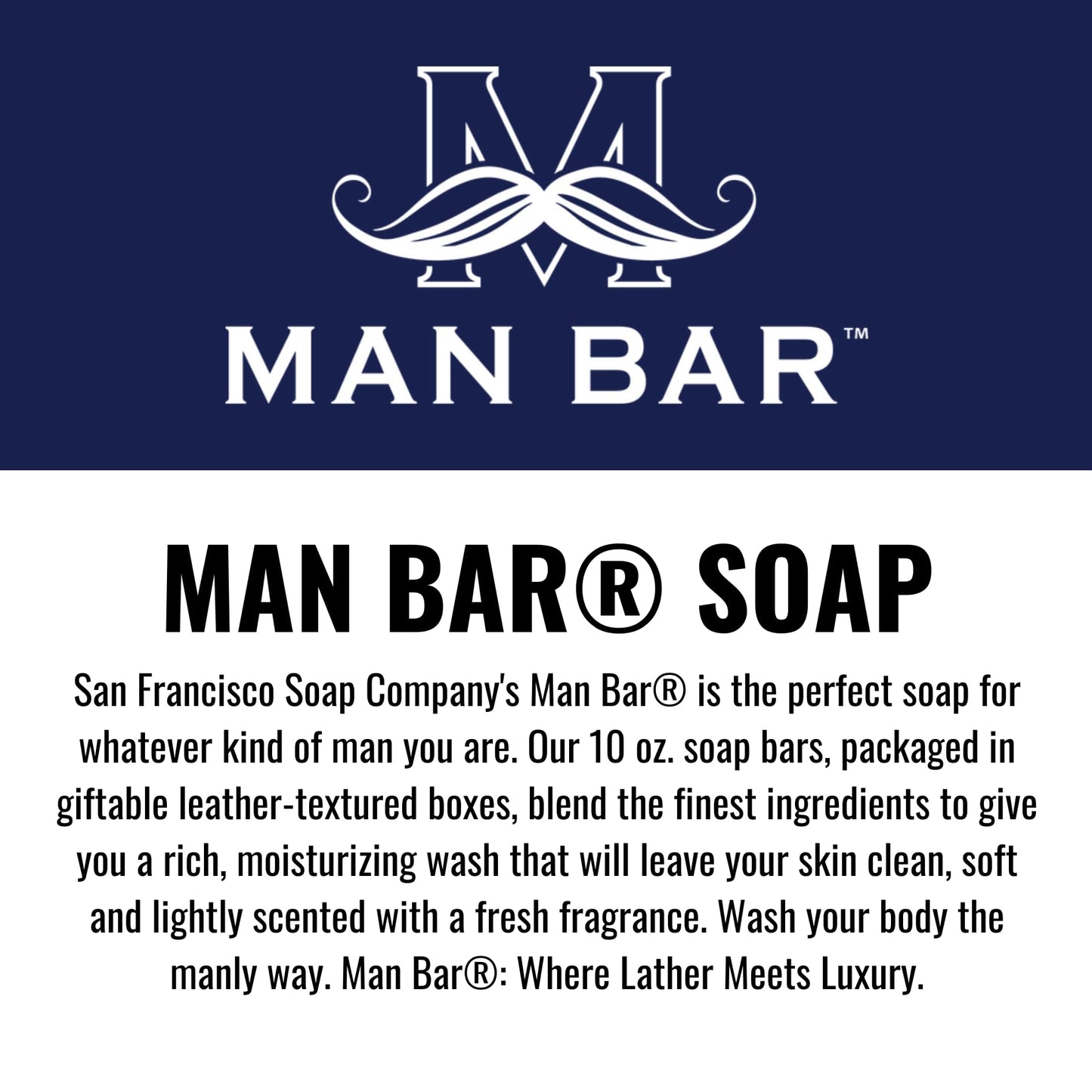 San Francisco Soap Company Silver Sage And Bergamot Fragrance Man Bar - Deep Cleansing - No Harmful Chemicals - Good for all Skin Types - Made in the Beauty & Personal Care San Francisco Soap Company