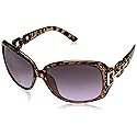 Southpole 1017SP Stylish Rhinestone UV Protective Rectangular Sunglasses for Women. Trendy Gifts for Women, 70 mm