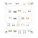 SUPERIOR ESSENTIALS 5-Tier Jewelry Organizer - Elegant Jewelry Holder Organizer for Studs, Earrings, Necklaces, and Rings - Wall-Mountable Hanging…